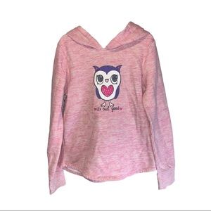 ⛄️Jumping Beans Pink Owl Hoodie - Girls 7